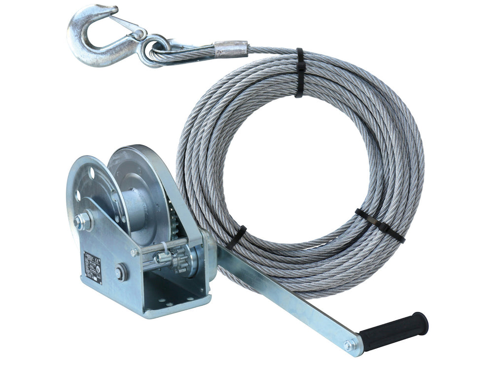 Konsolen-Seilwinde HW-A-0800 mit 18m langem Drahtseil - D6mm (7x19)