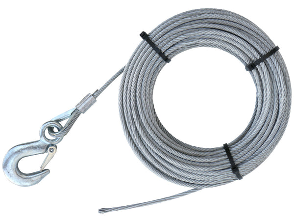 Konsolen-Seilwinde HW-A-1200 mit 20m langem Drahtseil - D5mm (7x19)