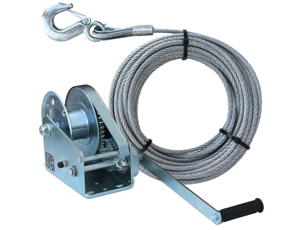 Konsolen-Seilwinde HW-A-1200 mit 18m langem Drahtseil - D6mm (7x19)
