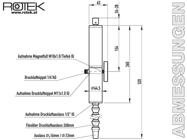 WKZ-CAG43-10 - Abmessungen