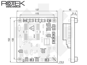 MX341 Spannungsregler AVR - Abmessungen