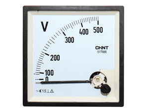 96x96mm Voltmeter für Wechselspannung, Meßbereich 90-500V