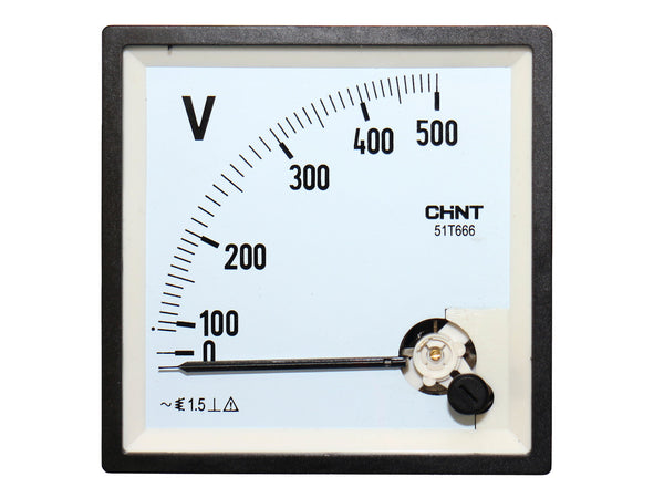 96x96mm Voltmeter für Wechselspannung, Meßbereich 90-500V