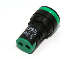 Signalleuchte für Schaltschrankeinbau, 12V AC/DC, GRÜN, Durchmesser 29mm