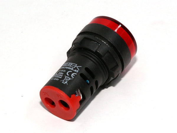 Signalleuchte für Schaltschrankeinbau, 12V AC/DC, ROT, Durchmesser 29mm