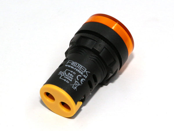 Signalleuchte für Schaltschrankeinbau, 24V AC/DC, GELB, Durchmesser 29mm