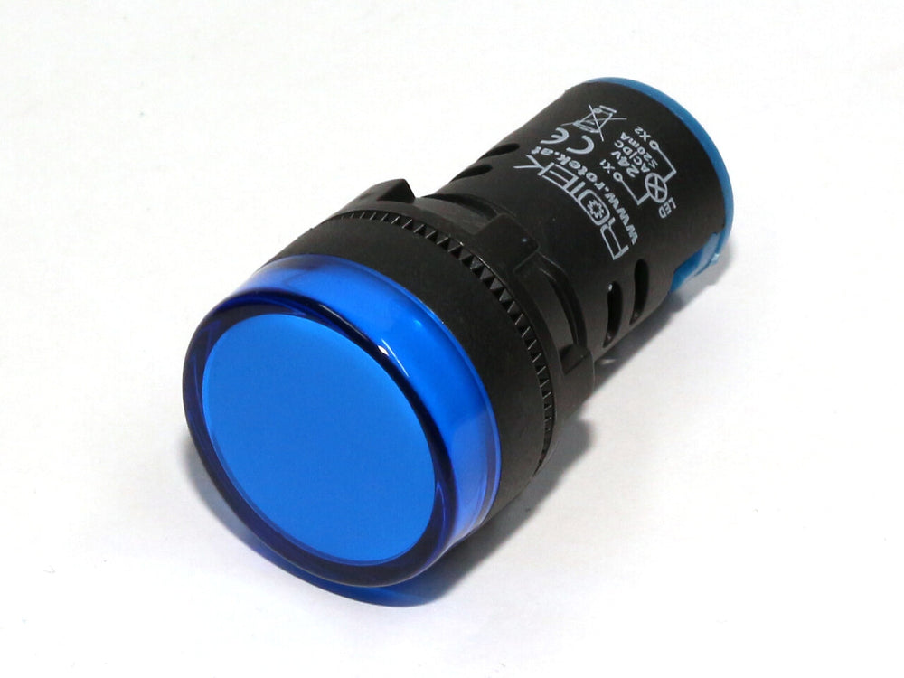 Signalleuchte für Schaltschrankeinbau, 24V AC/DC, BLAU, Durchmesser 29mm