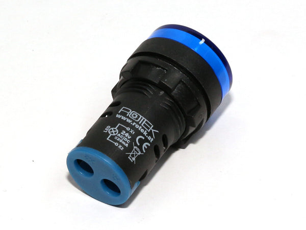 Signalleuchte für Schaltschrankeinbau, 24V AC/DC, BLAU, Durchmesser 29mm