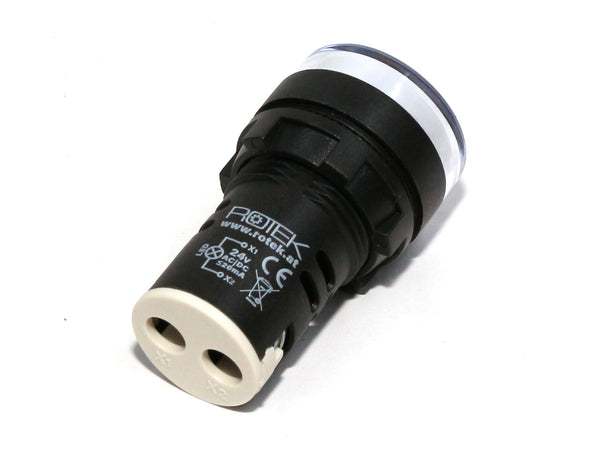 Signalleuchte für Schaltschrankeinbau, 24V AC/DC, WEISS, Durchmesser 29mm