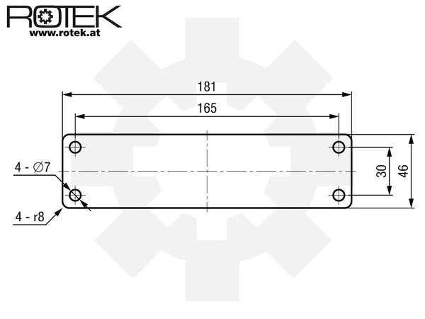 Erweiterungsblende blind für Rotek Generator GD4SS-1A/3-12000-5ES
