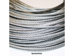 6mm Stahlseil verzinkt - 7x19 - Symbolfoto
