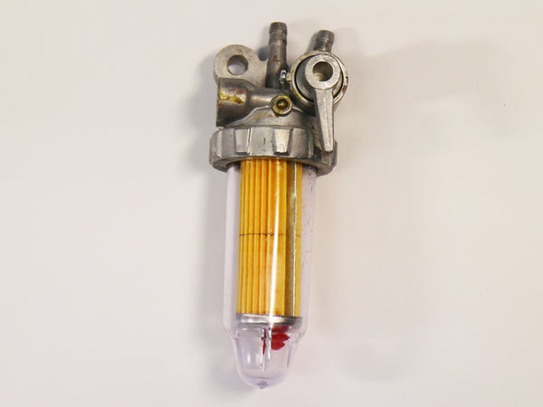 externer Dieselfilter mit Schauglas und Absperrelement, Absperrhahn
