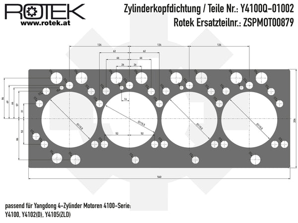 Zylinderkopfdichtung 4100Q-01002