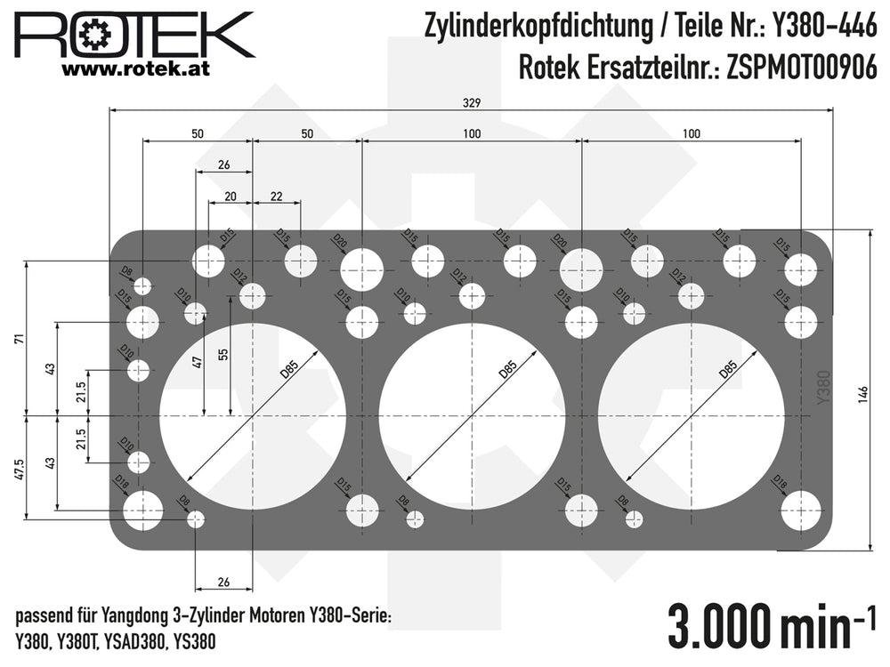 Y380 Kopfdichtung