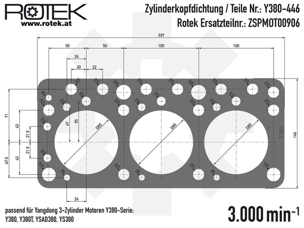 Y380 Kopfdichtung