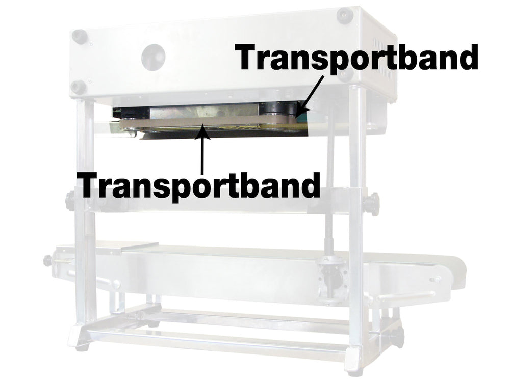 Rotek PM-FS-CONT Continuouse Sealer (alte Versionen bis ca. 2014), Transportband L=746mm, B=15mm