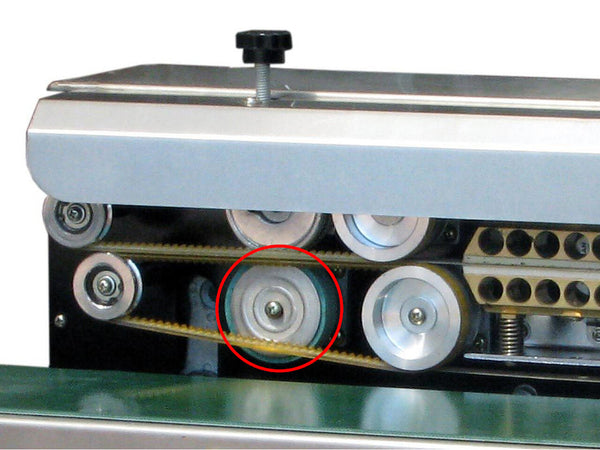 Gummi Andruckrolle für PM-FS-CONT Endlos-Folienschweißgerät