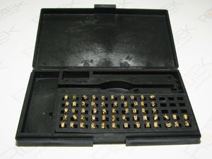 Segmenttypensatz 0-9, A-Z