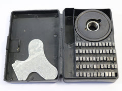 Prägebuchstaben, Segmenttypensatz, für Continuouse Sealer, incl. Typenrad  - Buchstaben erhaben