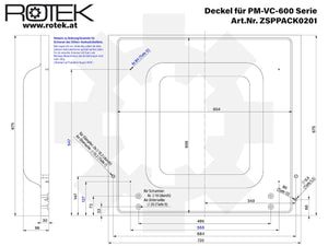 Abdeckhaube PM-VC-600