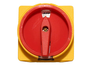 Hauptschalter, 4-polig, Drehschalter, plombierbar, 20A