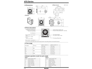 Zeitrelais / Timerrelais ATS8-41 0.1 Sekunden bis 10 Stunden,  100-240 VAC, 24-240VDC