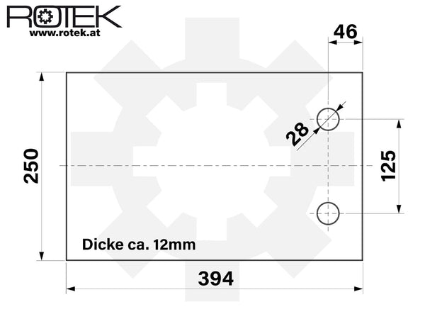 Einlegeboden 394x250x12mm