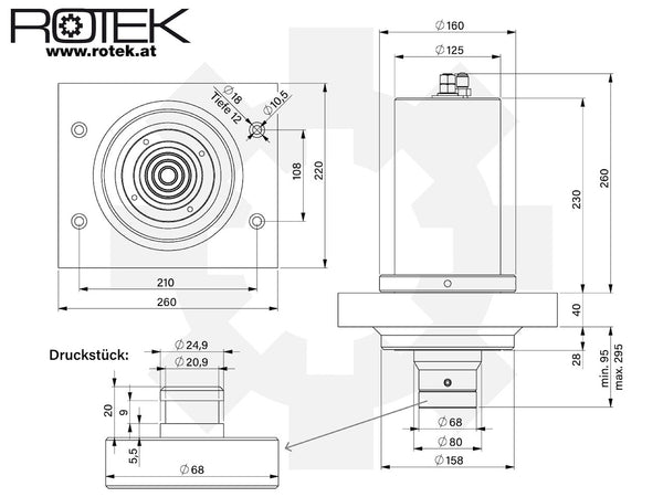 Werkstattpresse  50T Hydraulikzylinder MPV V2025